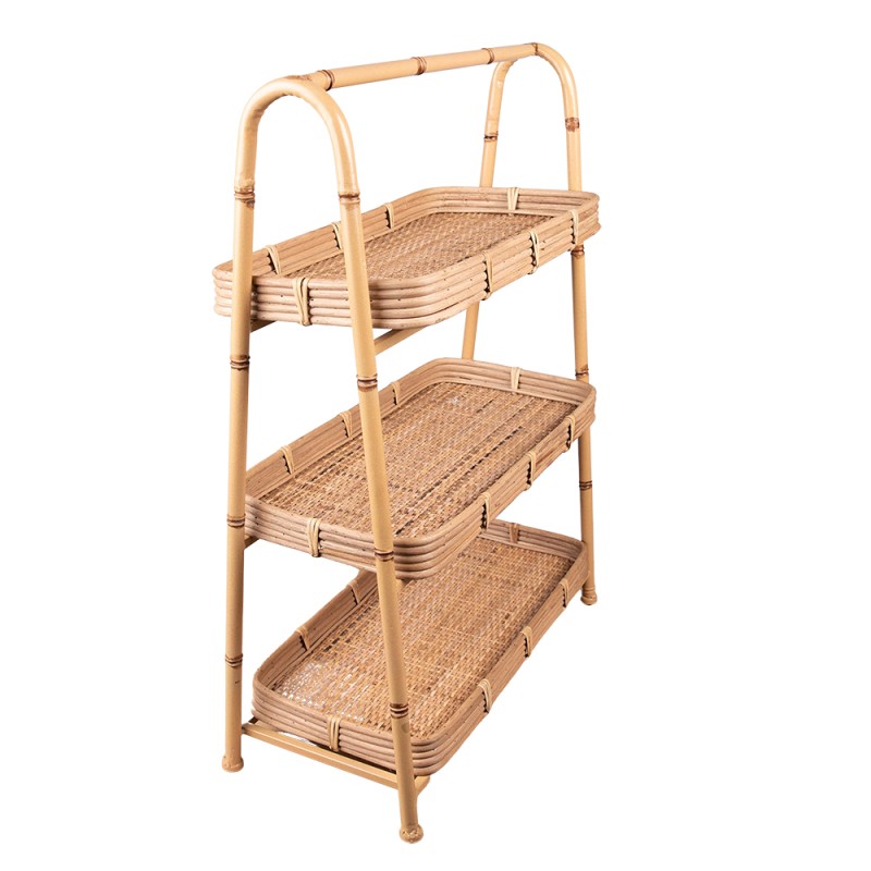 Scaffale in rattan e metallo - 50x23x70 cm - Clayre e Eef